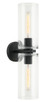 Matteo Lighting - W32512MB - Two Light Wall Sconce - Lincoln - Matte Black