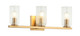 Matteo Lighting - W34003AG - Three Light Wall Sconce - WESTLOCK - Aged Gold Brass
