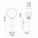 DELCIA LED Wall Sconce (W60601AGCL)