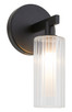 Matteo Lighting - W60801BK - One Light Wall Sconce - KRISTOF - Black