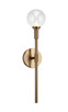 Matteo Lighting - W64801AGCL - One Light Wall Sconce - Candlestix - Aged Gold Brass