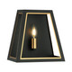 Matteo Lighting - W72101MBAG - One Light Wall Sconce - ROSALIE - Matte Black + Aged Gold Brass