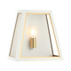 Matteo Lighting - W72101WHAG - One Light Wall Sconce - ROSALIE - White + Aged Gold Brass