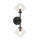 Matteo Lighting - W81742BKCL - Two Light Wall Sconce - Novo - Black