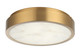 Matteo Lighting - X05911AG - LED Ceiling Mount - Marblestone - Aged Gold Brass