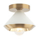 Matteo Lighting - X06801WHAG - One Light Ceiling Mount - Velax - White