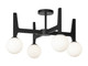 Matteo Lighting - X34904MBOP - LED Ceiling Mount - Scriben - Matte Black