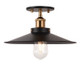 Matteo Lighting - X46112AGBK - One Light Flush Mount - Bulstrode'S Workshop - Aged Gold Brass