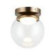 Matteo Lighting - X61301AGCL - LED Flush Mount - Boble - Aged Gold Brass