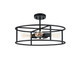 Matteo Lighting - X71604RB - Four Light Flush Mount - CANDID - Rusty Black