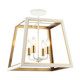 Matteo Lighting - X72104WHAG - Four Light Ceiling Mount - ROSALIE - White + Aged Gold Brass