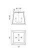Rosalie Four Light Ceiling Mount (X72104WHAG)