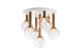 Matteo Lighting - X75307AGCL - Seven Light Flush Mount - Stellar - Aged Gold Brass