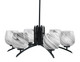 Toltec Lighting - 3706-MB-4819 - Six Light Chandelier - Kurve - Matte Black