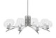 Toltec Lighting - 3708-GP-202 - Eight Light Chandelier - Kurve - Graphite