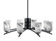 Toltec Lighting - 3708-MB-3009 - Eight Light Chandelier - Kurve - Matte Black