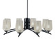 Toltec Lighting - 3708-MB-4253 - Eight Light Chandelier - Kurve - Matte Black