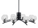Toltec Lighting - 3708-MB-5110 - Eight Light Chandelier - Kurve - Matte Black