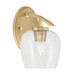 Toltec Lighting - 3720-NAB-4810 - One Light Wall Sconce - Kurve - New Age Brass