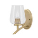 Toltec Lighting - 3721-NAB-210 - One Light Wall Sconce - Kurve - New Age Brass