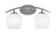 Toltec Lighting - 3722-GP-4811 - Two Light Bath Bar - Kurve - Graphite