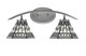 Toltec Lighting - 3722-GP-9105 - Two Light Bath Bar - Kurve - Graphite
