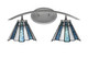 Toltec Lighting - 3722-GP-9325 - Two Light Bath Bar - Kurve - Graphite