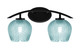 Toltec Lighting - 3722-MB-4605 - Two Light Bath Bar - Kurve - Matte Black