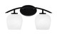 Toltec Lighting - 3722-MB-4811 - Two Light Bath Bar - Kurve - Matte Black