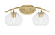 Toltec Lighting - 3722-NAB-202 - Two Light Bath Bar - Kurve - New Age Brass