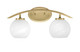 Toltec Lighting - 3722-NAB-4101 - Two Light Bath Bar - Kurve - New Age Brass