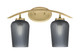 Toltec Lighting - 3722-NAB-4252 - Two Light Bath Bar - Kurve - New Age Brass