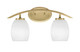 Toltec Lighting - 3722-NAB-615 - Two Light Bath Bar - Kurve - New Age Brass