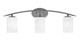 Toltec Lighting - 3723-GP-3001 - Three Light Bath Bar - Kurve - Graphite