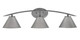 Toltec Lighting - 3723-GP-421-GP - Three Light Bath Bar - Kurve - Graphite