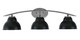 Toltec Lighting - 3723-GP-427-MB - Three Light Bath Bar - Kurve - Graphite