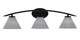 Toltec Lighting - 3723-MB-4052 - Three Light Bath Bar - Kurve - Matte Black
