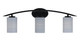 Toltec Lighting - 3723-MB-4062 - Three Light Bath Bar - Kurve - Matte Black
