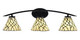 Toltec Lighting - 3723-MB-9115 - Three Light Bath Bar - Kurve - Matte Black