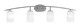 Toltec Lighting - 3724-GP-3001 - Four Light Bath Bar - Kurve - Graphite