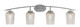 Toltec Lighting - 3724-GP-4253 - Four Light Bath Bar - Kurve - Graphite