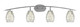 Toltec Lighting - 3724-GP-5054 - Four Light Bath Bar - Kurve - Graphite