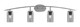 Toltec Lighting - 3724-GP-542 - Four Light Bath Bar - Kurve - Graphite