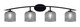 Toltec Lighting - 3724-MB-4612 - Four Light Bath Bar - Kurve - Matte Black