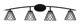 Toltec Lighting - 3724-MB-9185 - Four Light Bath Bar - Kurve - Matte Black