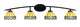 Toltec Lighting - 3724-MB-9405 - Four Light Bath Bar - Kurve - Matte Black