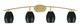 Toltec Lighting - 3724-NAB-426-MB - Four Light Bath Bar - Kurve - New Age Brass