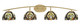 Toltec Lighting - 3724-NAB-9945 - Four Light Bath Bar - Kurve - New Age Brass