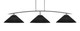 Toltec Lighting - 3733-GP-4019 - Three Light Bar - Kurve - Graphite