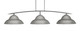 Toltec Lighting - 3733-GP-429-GP - Three Light Bar - Kurve - Graphite